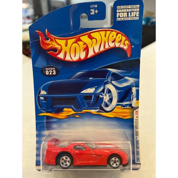 Hot Wheels 2001 First Editions 11 of 36 Collectable Car Dodge Viper GTS-R - Picture 1 of 10